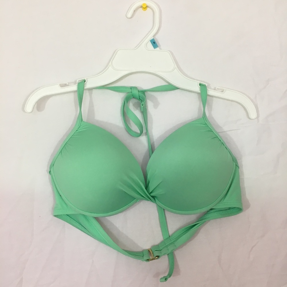 Green bikini top